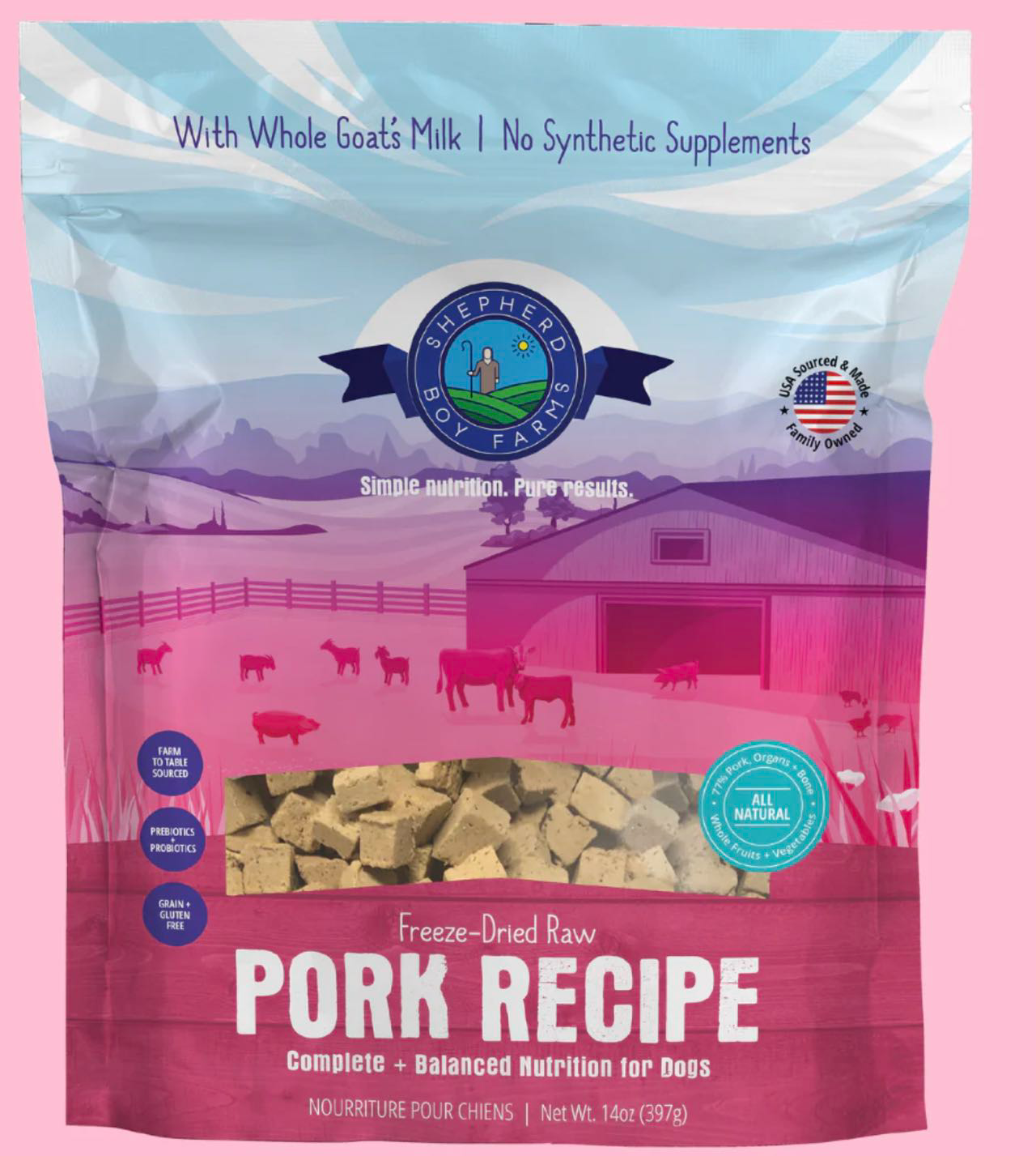 SBF猪肉主食冻干 14oz (75折)