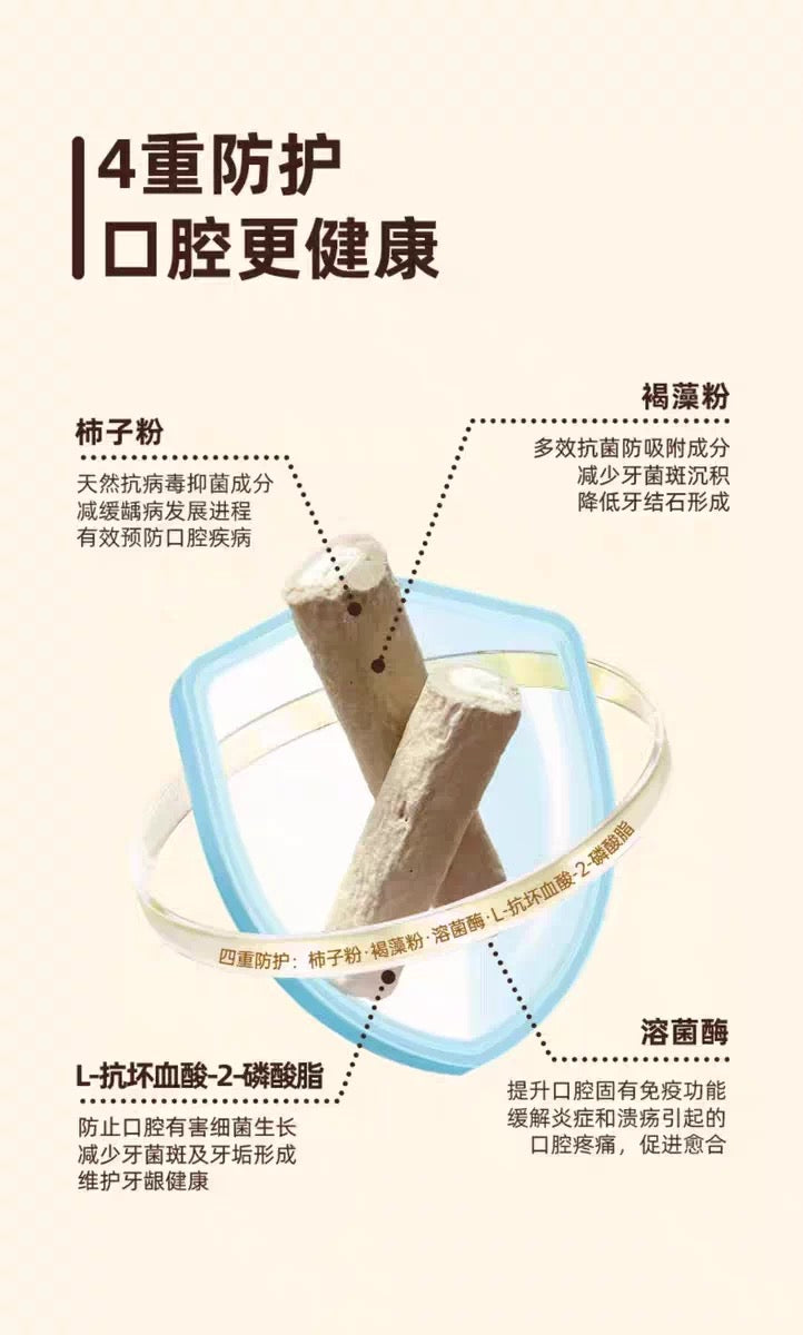 金故 羊奶夹心洁齿棒 猫咪零食