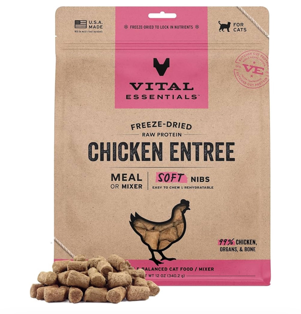 VE鸡软粒猫咪主食 12oz（两件以上单价$28.99)