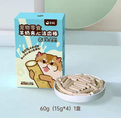 金故 羊奶夹心洁齿棒 猫咪零食