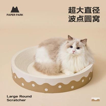 paperwork 波点圆窝 猫抓板猫窝一体