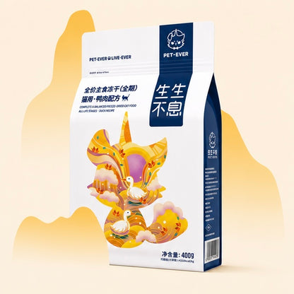生生不息 鸭肉主食冻干（猫咪）400g （多买优惠）